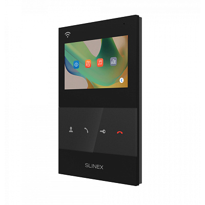 картинка Slinex SQ-04N Cloud цвет черный. 4" Цветной домофон c программной детекцией движения от компании Intant